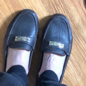 Coach brown leather flats. Size 8